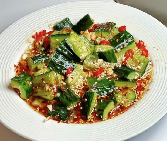 4. Cucumber Salad (Cold Dish) / 涼拌小黃瓜